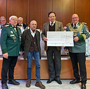 Historischer Deutscher Schützenbund spendet 10.000 Euro