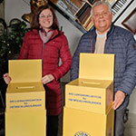Dr. Maria Ortner (Abfallwirtschaft Graz) und Dr. Wilhelm Himmel, Präsident des Lions Club Graz Joanneum · Foto: Lions-Club Graz Joanneum